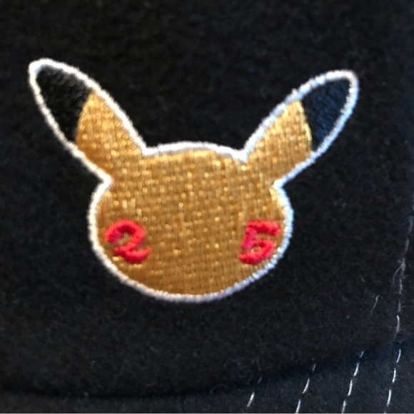 Pokémon 25 Year Celebration Dad Baseball Cap Pokémon Center Original Black - Picture 5 of 10